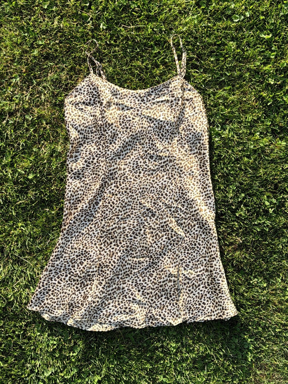 Victoria's Secret Leopard Print Slip Dress - Brown & Black